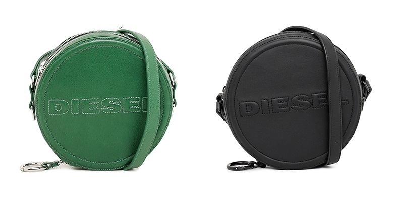 DIESEL チェーンストラップ付き デニム マルチウォレット