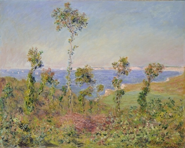 クロード・モネ《ヴァランジュヴィルの風景》 1882年 ポーラ美術館