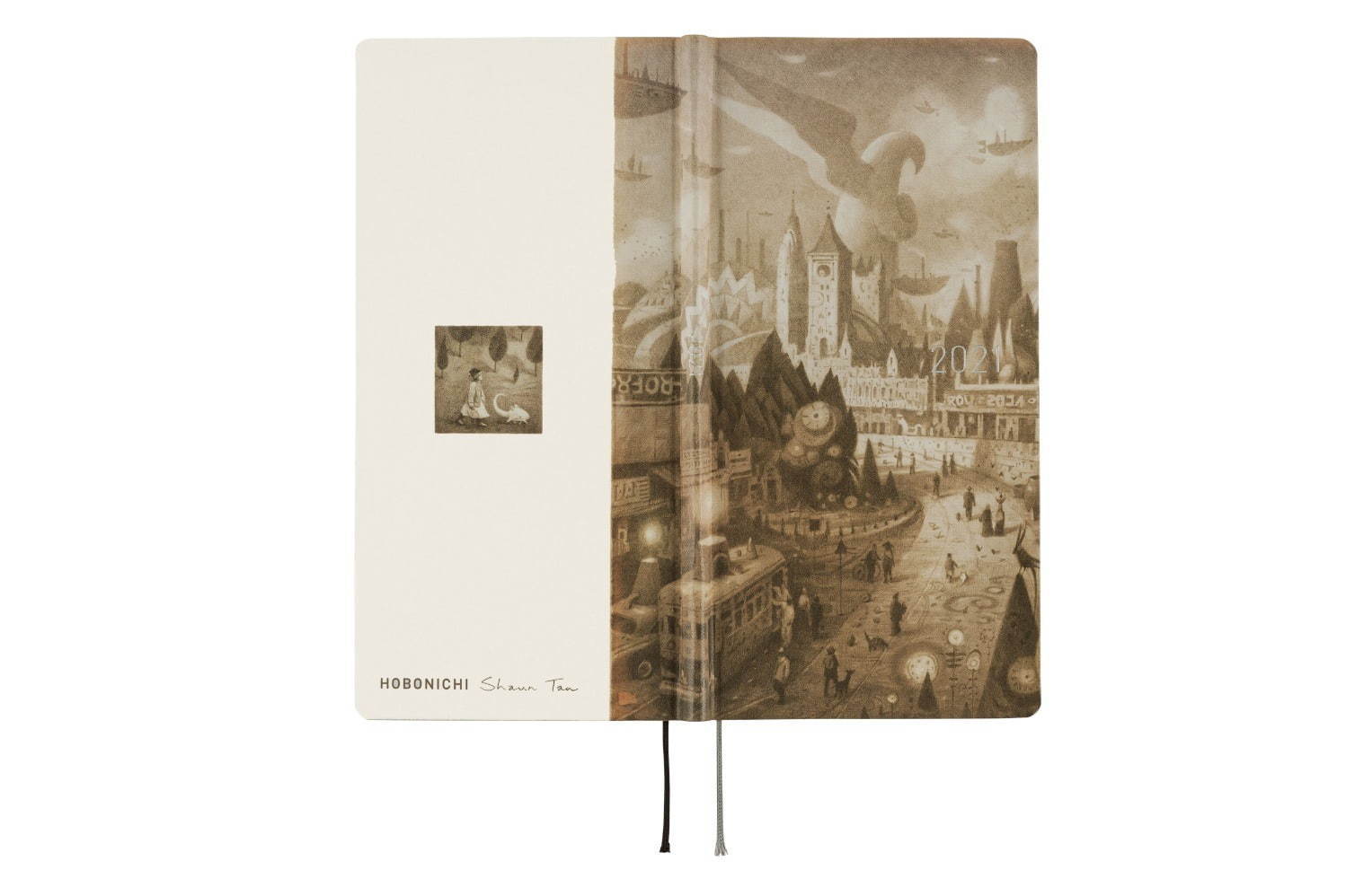 “奇妙で懐かしい”ショーン・タンの絵本が「ほぼ日手帳」に、代表作『アライバル』の手帳カバー｜写真2