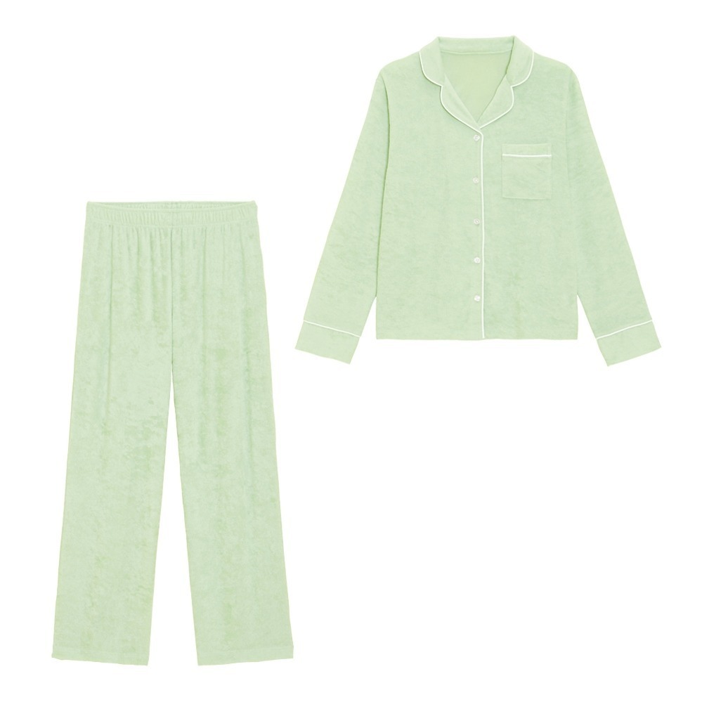 パイルパジャマ(長袖) グリーン 1,990円＋税