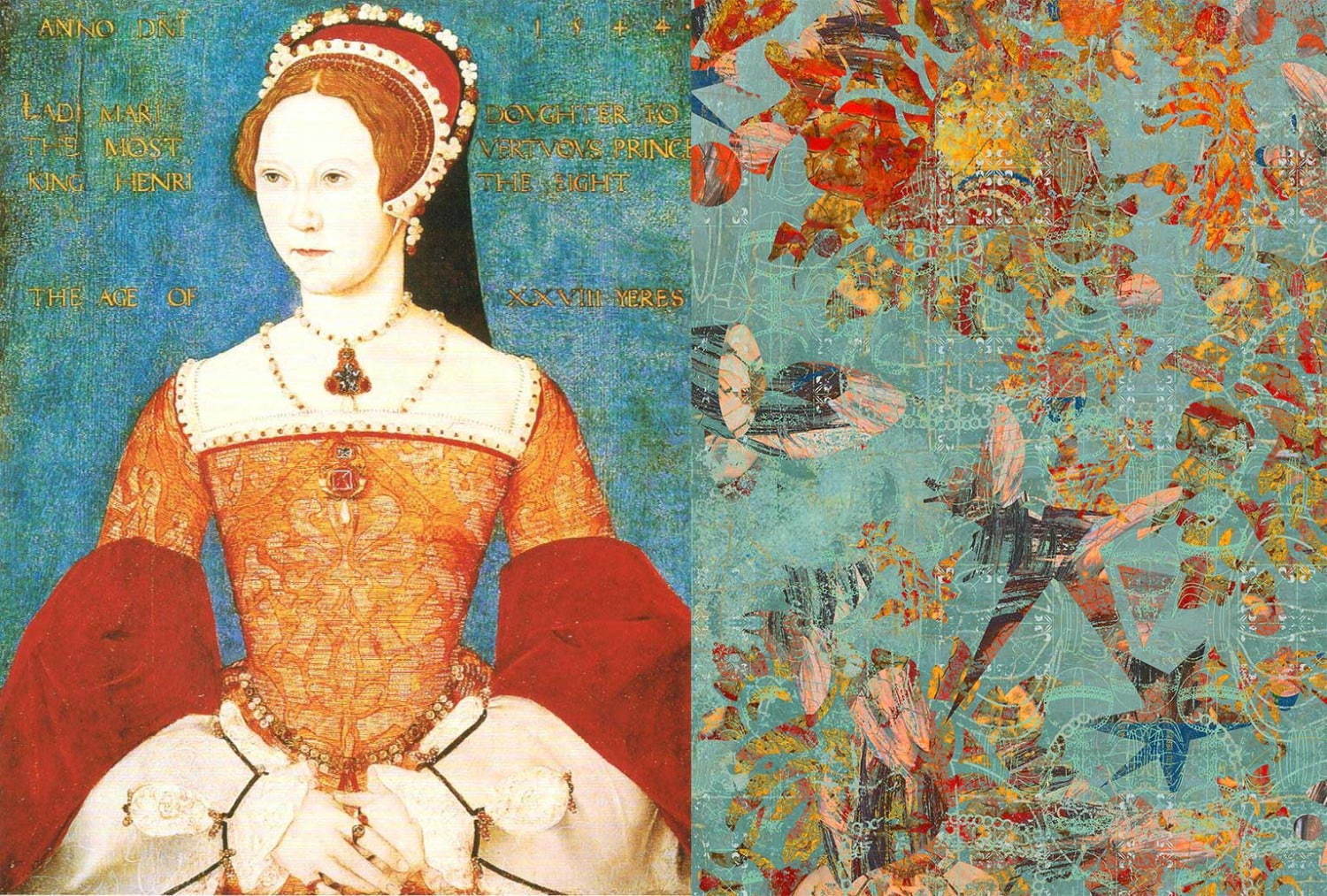 ヘンリー8世 エリザベス1世の肖像画がクッションカバー スカーフに デジタル技術で肖像画を再構築 ファッションプレス