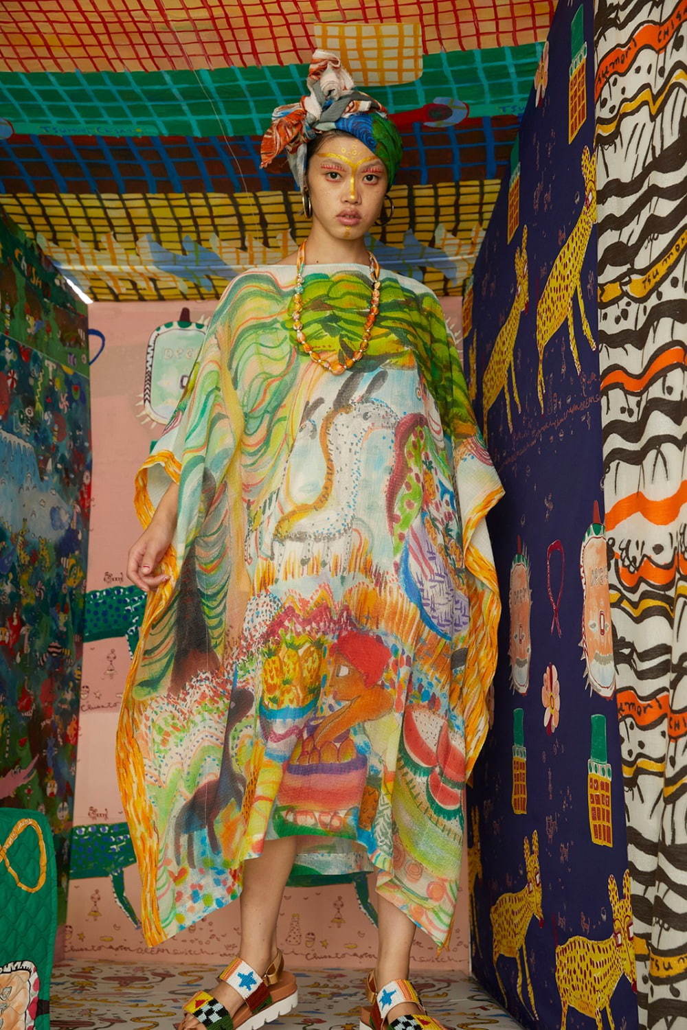 ツモリチサト 2021年春夏｜female ポンチョ