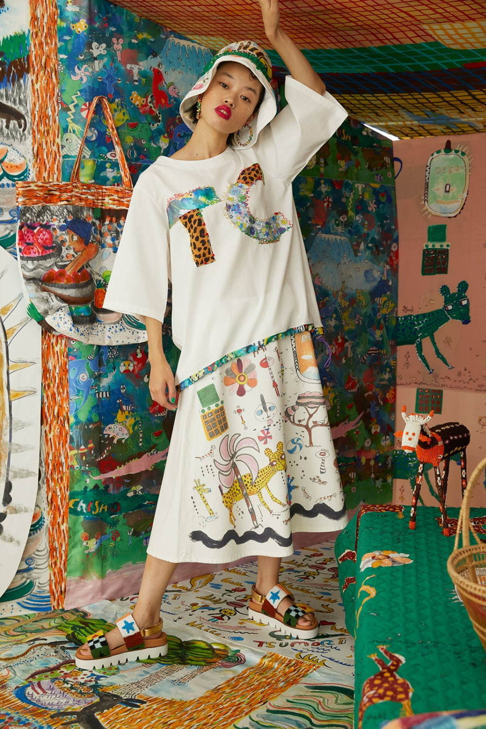 ツモリチサト(TSUMORI CHISATO) 2021年春夏ウィメンズコレクション シルエット - 写真14