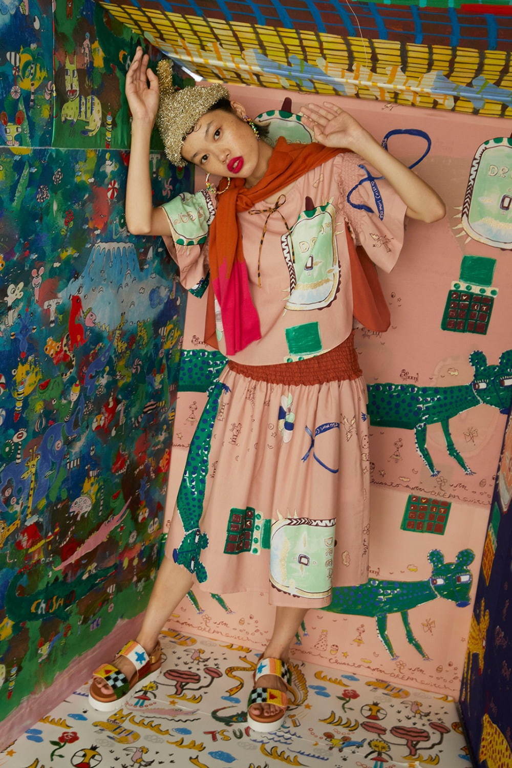 ツモリチサト(TSUMORI CHISATO) 2021年春夏ウィメンズコレクション シルエット - 写真21