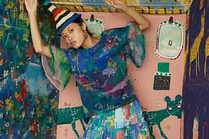 ツモリチサト 2021年春夏コレクション、洋服に広がるアフリカ・サバンナのエネルギッシュな世界