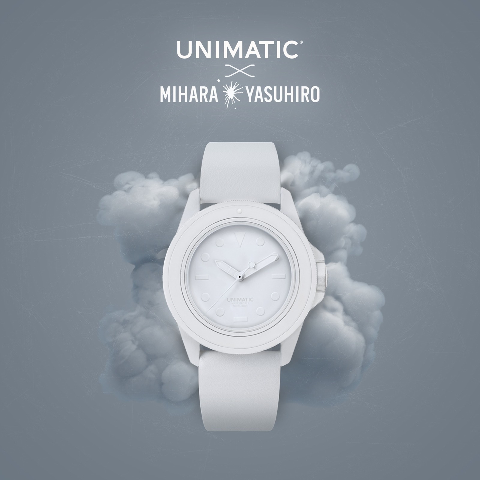 メゾン ミハラヤスヒロ×ウニマティックのコラボ腕時計、白一色に染めた第2弾モデルが100本限定で｜写真7