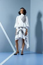 アディアム×大坂なおみのレースドレス＆シャツワンピ、折り紙風ドレープや着物風レイヤード｜写真6