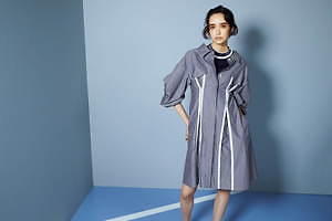 アディアム×大坂なおみのレースドレス＆シャツワンピ、折り紙風ドレープや着物風レイヤード