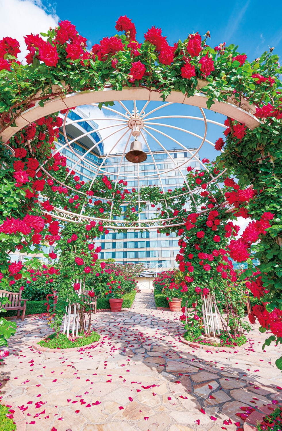 赤いバラ3万輪が咲く屋上庭園、ホテルニューオータニ(東京)に - ピエール・エルメ・パリのスイーツも｜写真6