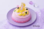 「ラプンツェル」のドレスケーキ、レモン風味クリームで金色の髪を再現 - 銀座コージーコーナーで｜写真1