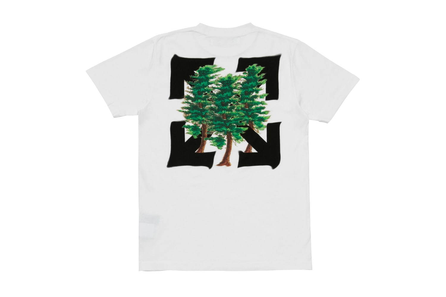 オフ-ホワイト”自然と森”がテーマの新作メンズウェア、蛍光グリーンのロゴや常緑樹プリント｜写真36