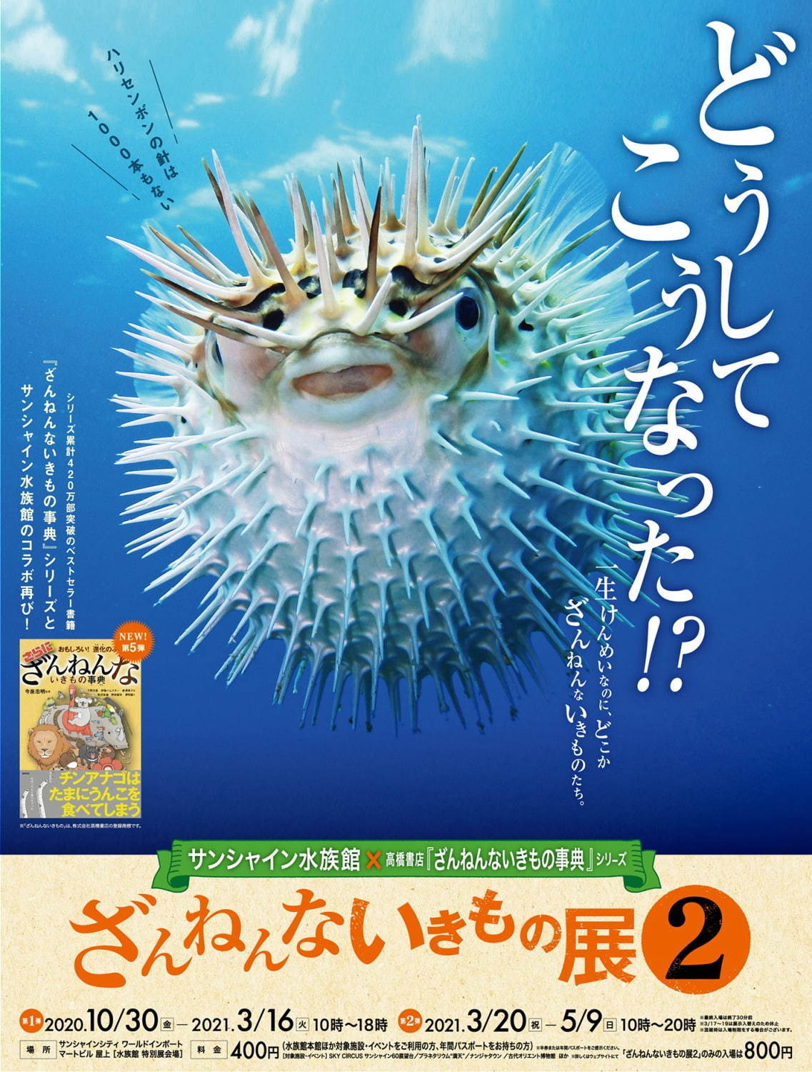 東京・池袋「ざんねんないきもの展2」“ざんねん”で愛くるしい生き物約20種展示、限定グッズも｜写真3