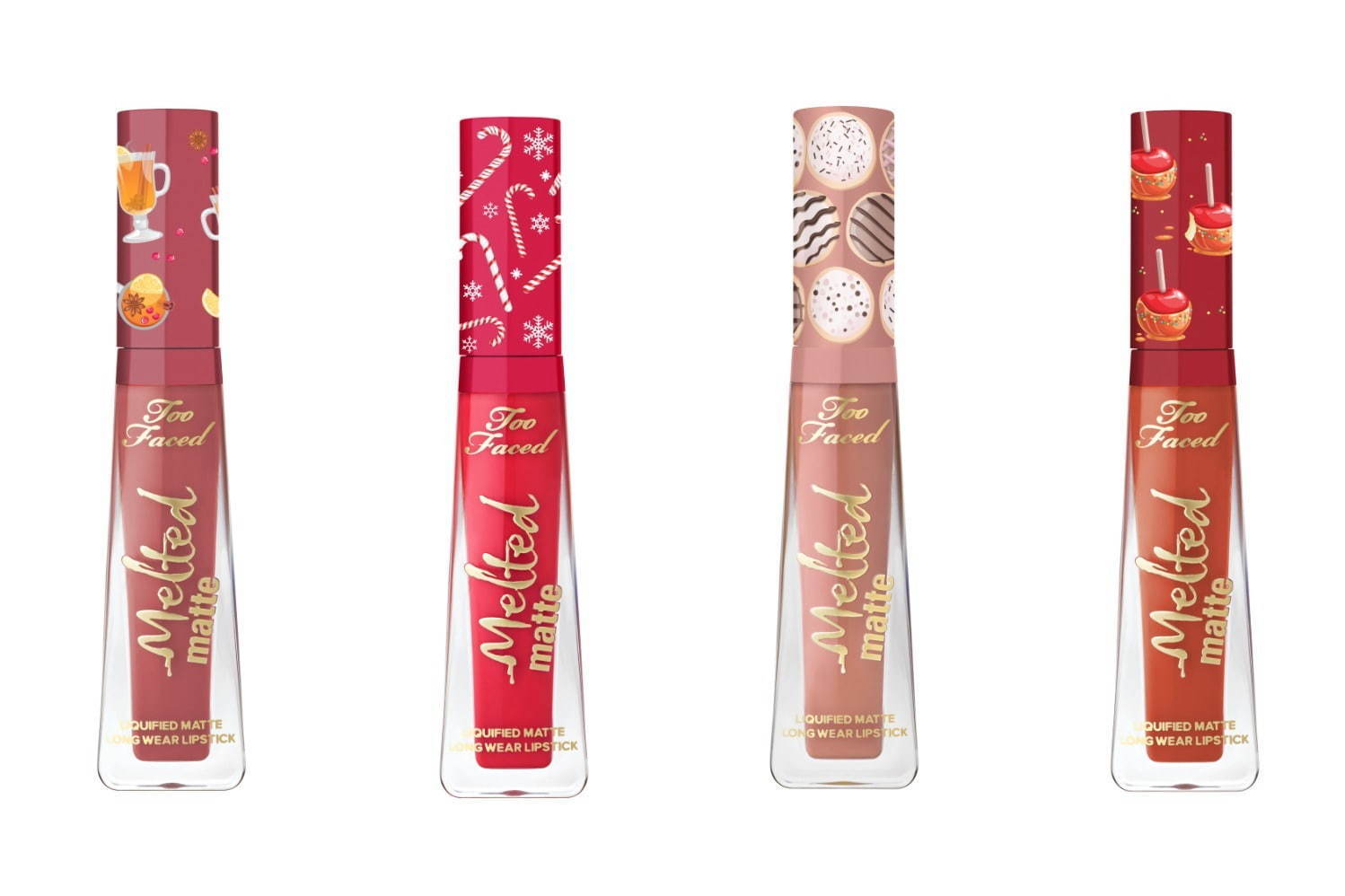 トゥー フェイスド2020年クリスマスコフレ第2弾、“クッキー＆キャンディ”着想のミニリップセット