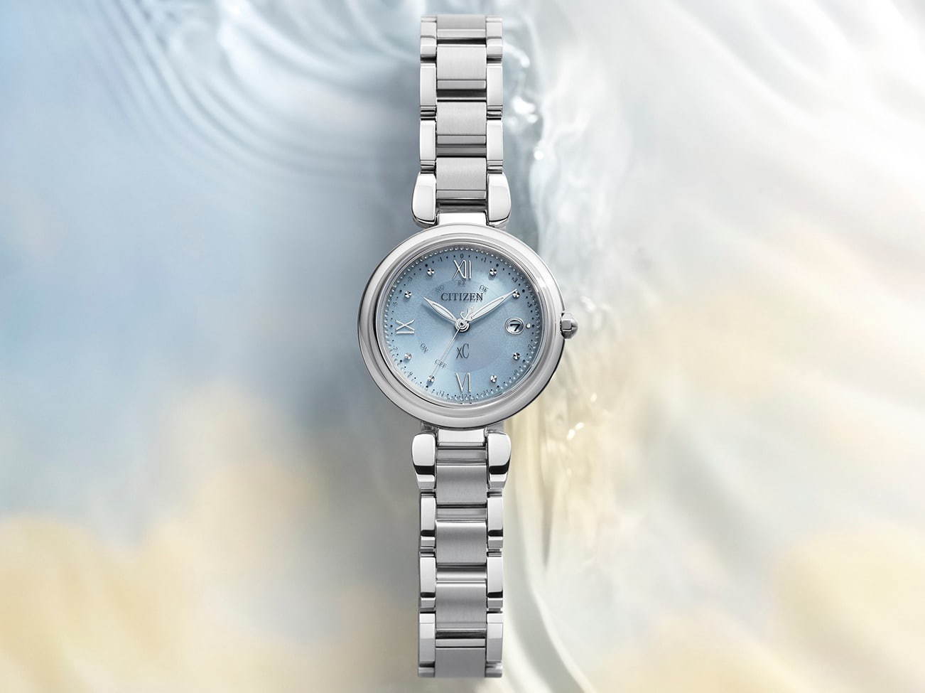 シチズン クロスシー新作レディース腕時計、“水面の波紋”着想ケース×透明感のあるカラーで｜写真12