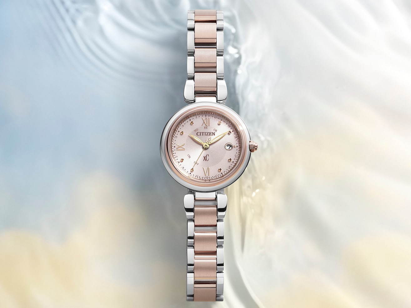 シチズン クロスシー新作レディース腕時計、“水面の波紋”着想ケース×透明感のあるカラーで｜写真11