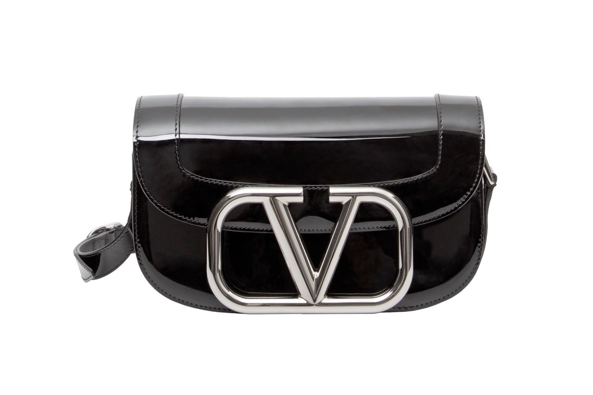 VALENTINO スモール クロスボディ バッグ スーパーVEE パテント