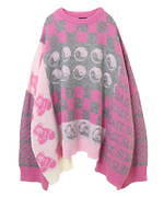 キャンディ ストリッパー新作“パウダリーカラー”の丸襟ファーコート＆プリーツデニムドレス｜写真12