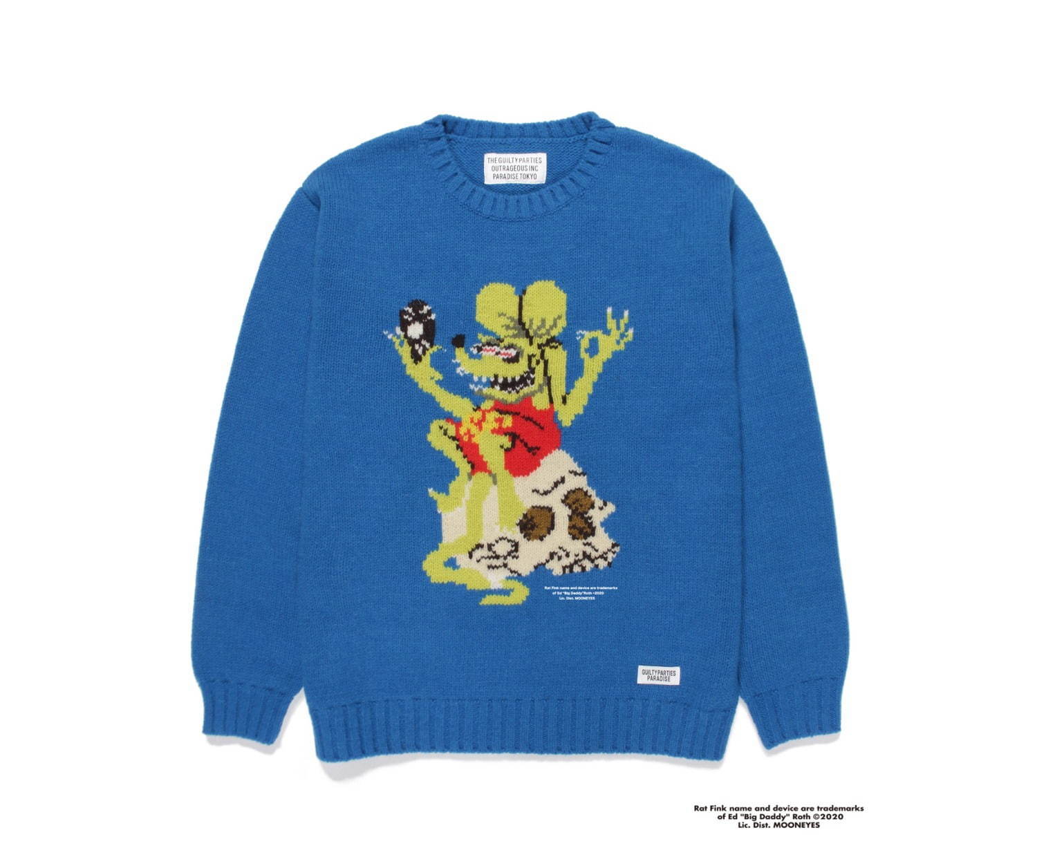 WACKOMARIA × RAT FINK ワコマリア ニット-