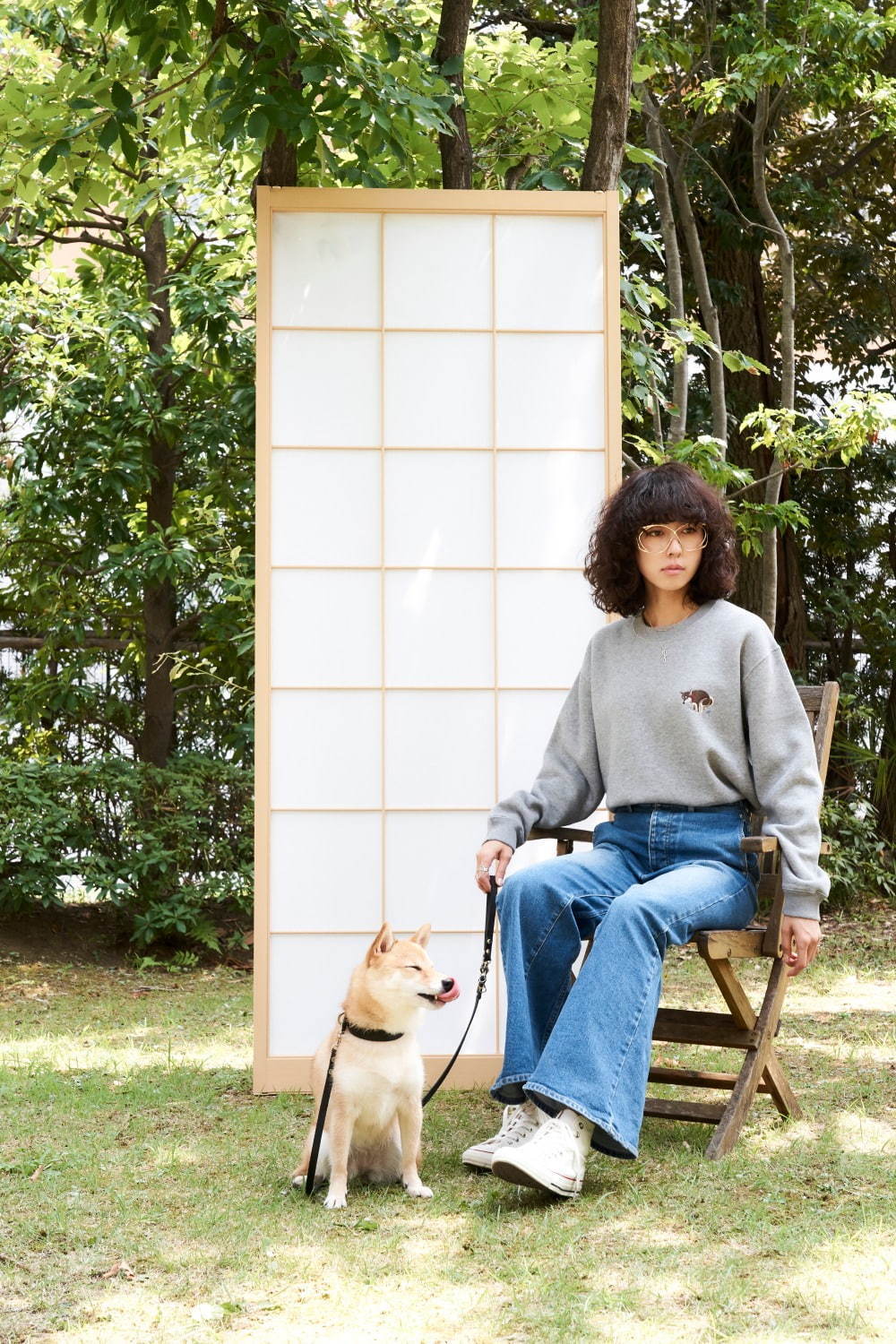 PELI手掛ける“モードな犬ファッション”ペギオンの新作、柴犬刺しゅうスウェット｜写真9