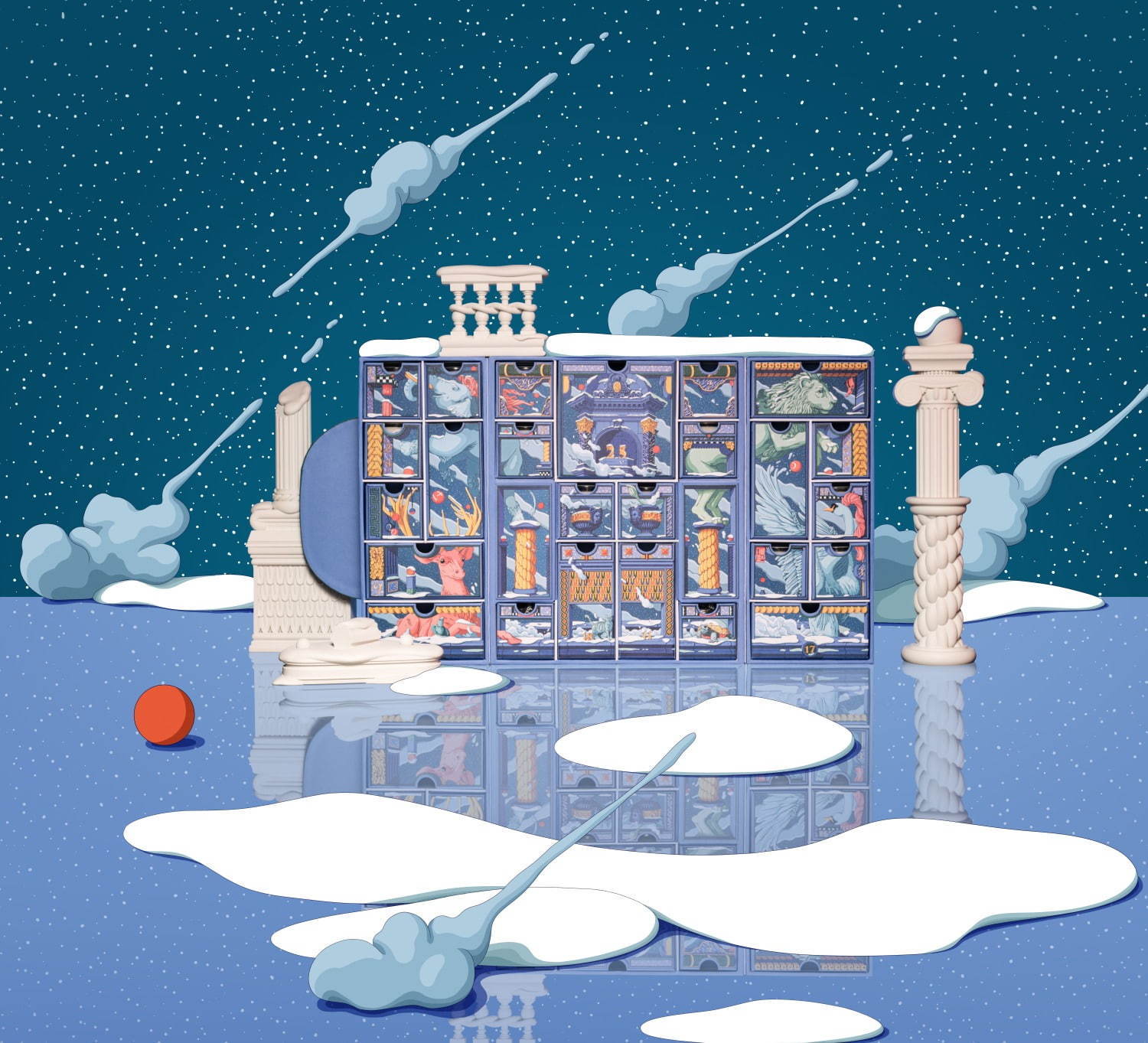 ディプティックのクリスマス“ライオン・白鳥・鹿”のおとぎ話キャンドル、アドベントカレンダーも｜写真21