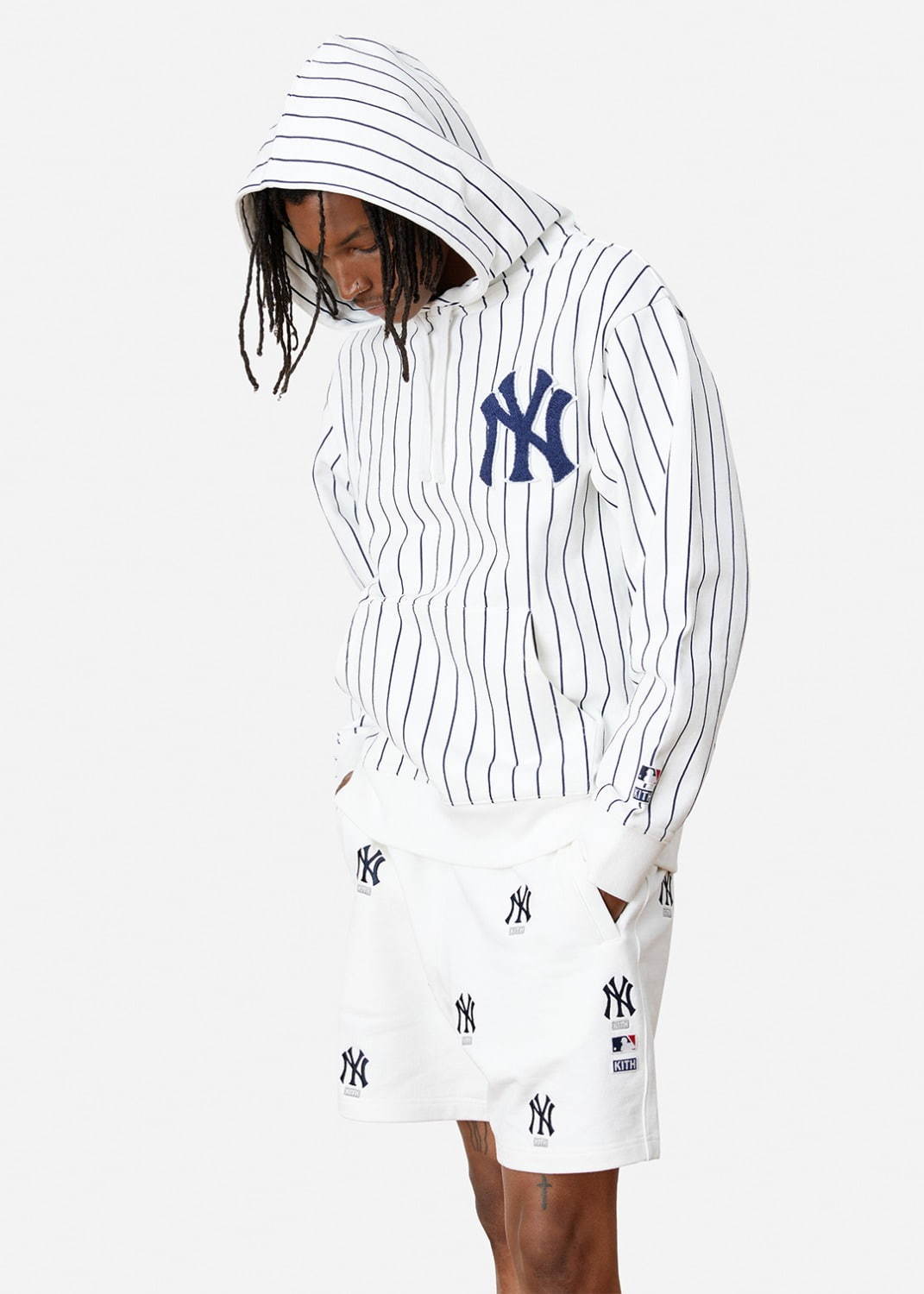 KITH(キス)×MLB ヤンキース パーカーL アメリカ限定