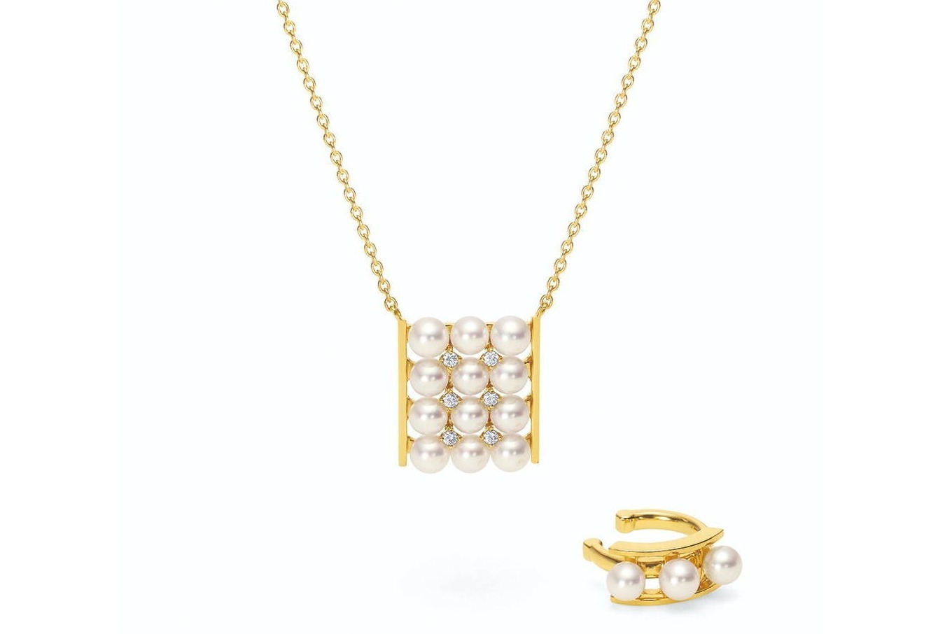 ニナ リッチ「冬の海岸」をイメージした新ジュエリー、ベビーパールリングで“海からのそよ風”を表現