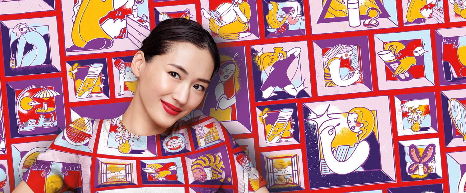 SK-IIのクリスマスコフレ、“ストリートアート”デザインの化粧水現品＆ラッピングにも使えるフロシキ｜写真6