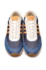 KUROとパンサーのコラボスニーカー、異なるデニム生地を使い分けたアッパー｜写真2