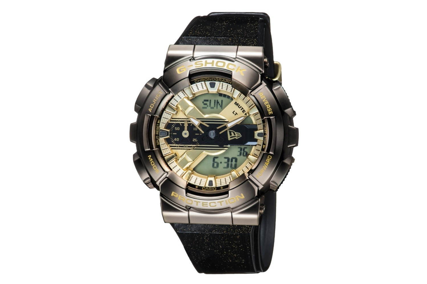 ニューエラ×G-SHOCK“バイザーステッカー”モチーフの腕時計、キャップ生地使用のストラップ付属｜写真16