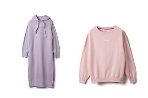 ViSの新ルームウェアブランド「ビサージュ」“かわいいのに快適”スウェットワンピやニットフーディー