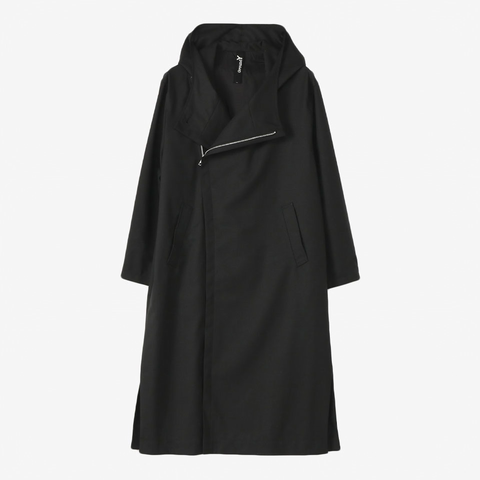Ground Y「T/Wギャバジン ダブル ロング フーディ」62,000円+税