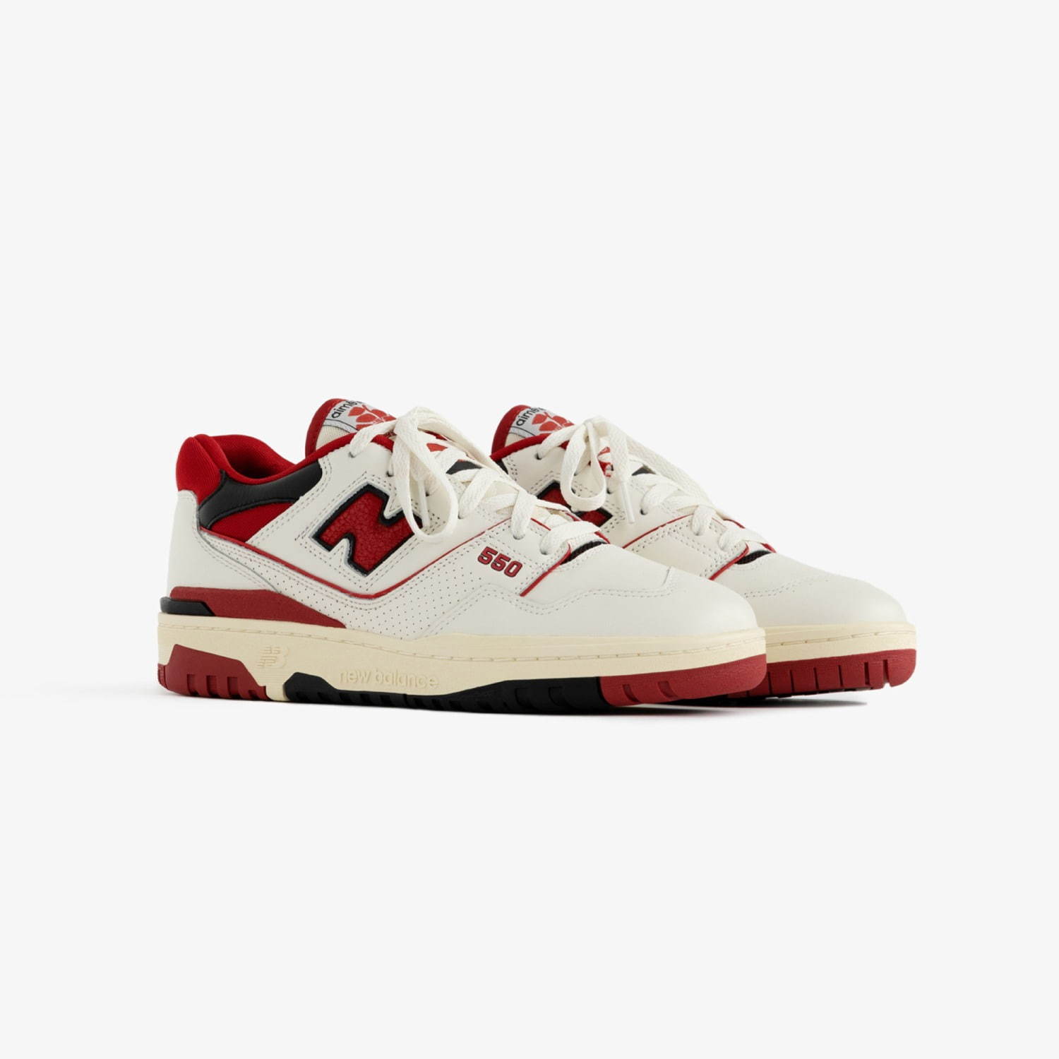 NEW BALANCE ニューバランス 品番 BB550A3 エメレオンドレ シューズ スニーカー 白×赤 サイズUS9=27cm 正規品 / 30575