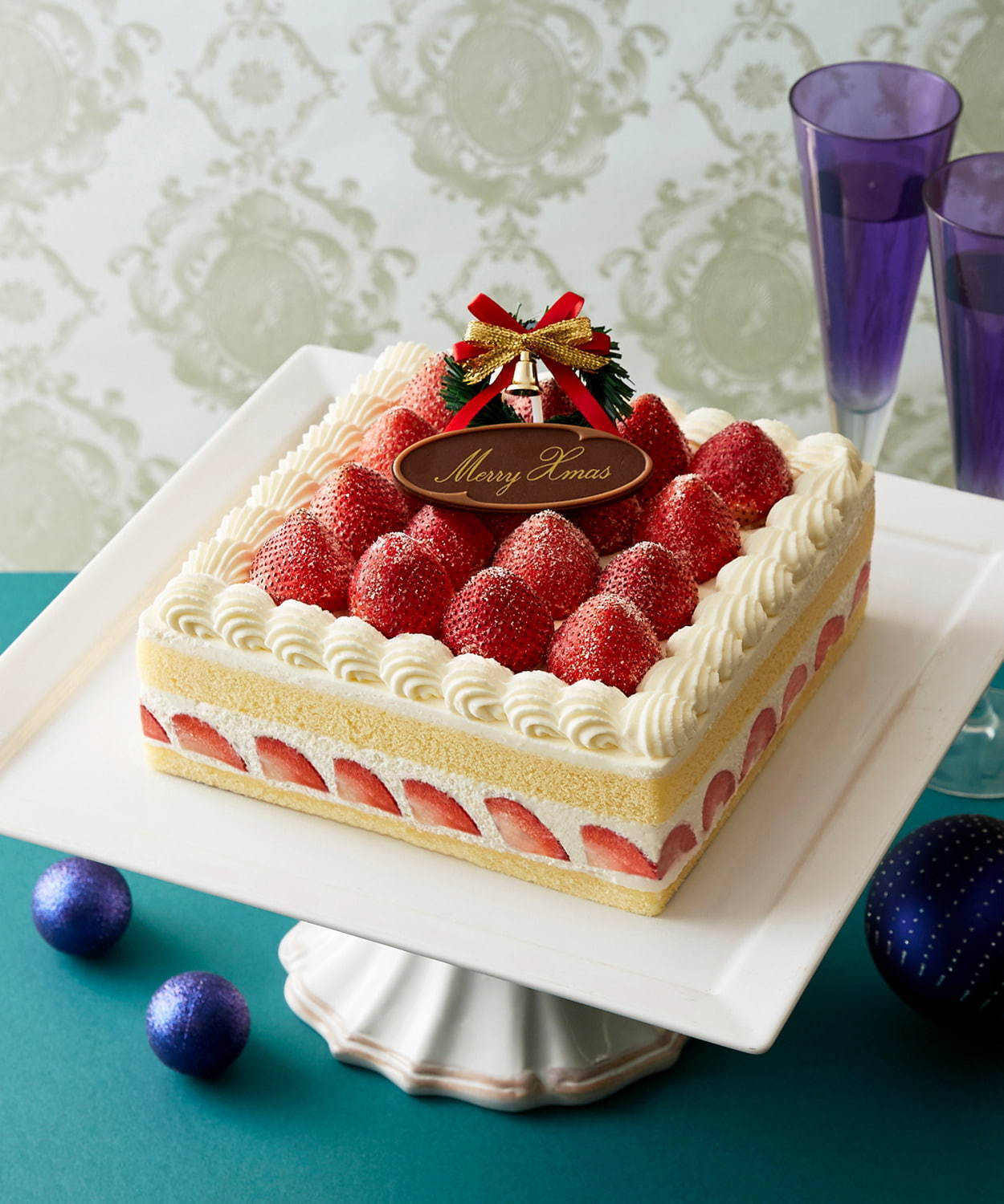 銀座三越のクリスマスケーキ2020、クリスマスツリーモチーフのモンブランや白イチゴのケーキ｜写真7