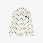 ラコステの新作ウェア - ワニの総柄シャツやアシンメトリーニット、チェック柄コートも｜写真8