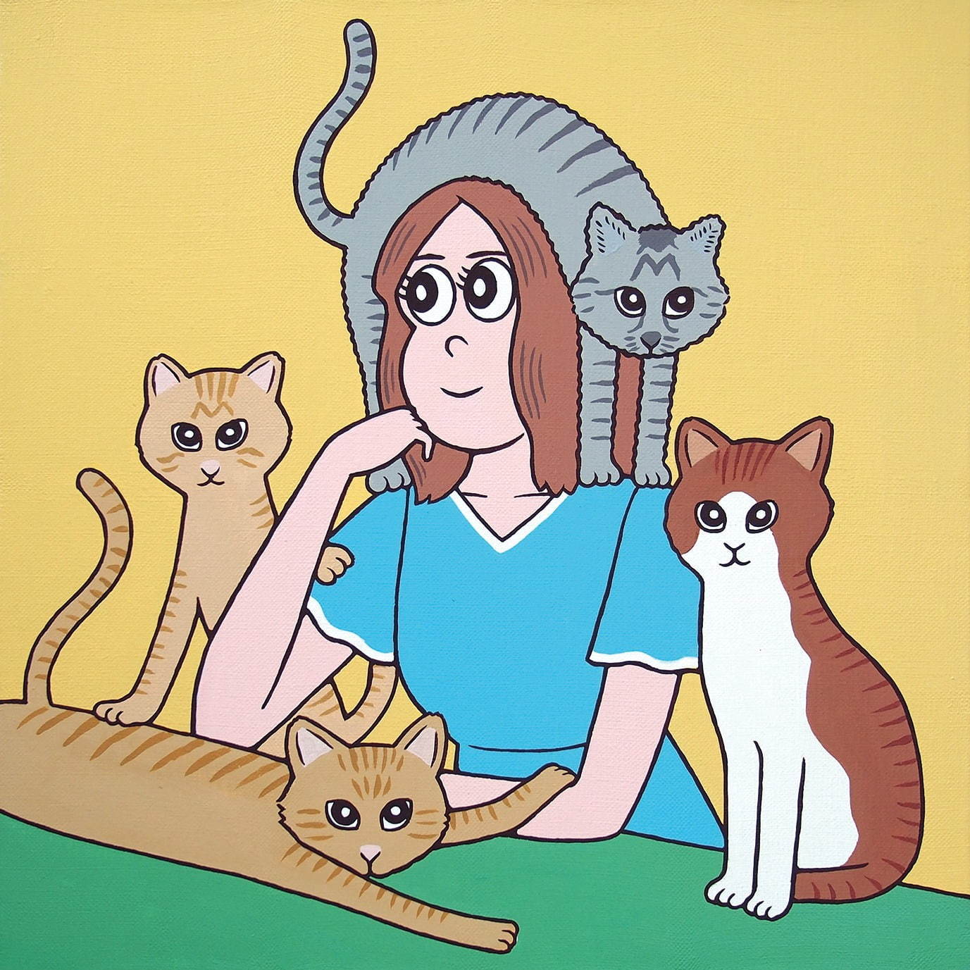 写真10 13 ジュン オソンの個展 ディスタンス 渋谷で 星野源や 激レアさん も手掛けるイラストレーター ファッションプレス