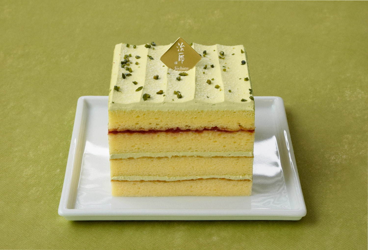 「渋谷バターケーキ-Pistachio-(ピスタチオ)」＜各日15点限定＞ (横幅約10cm、奥行き約10cm、高さ約6cm) 1,296 円(税込)