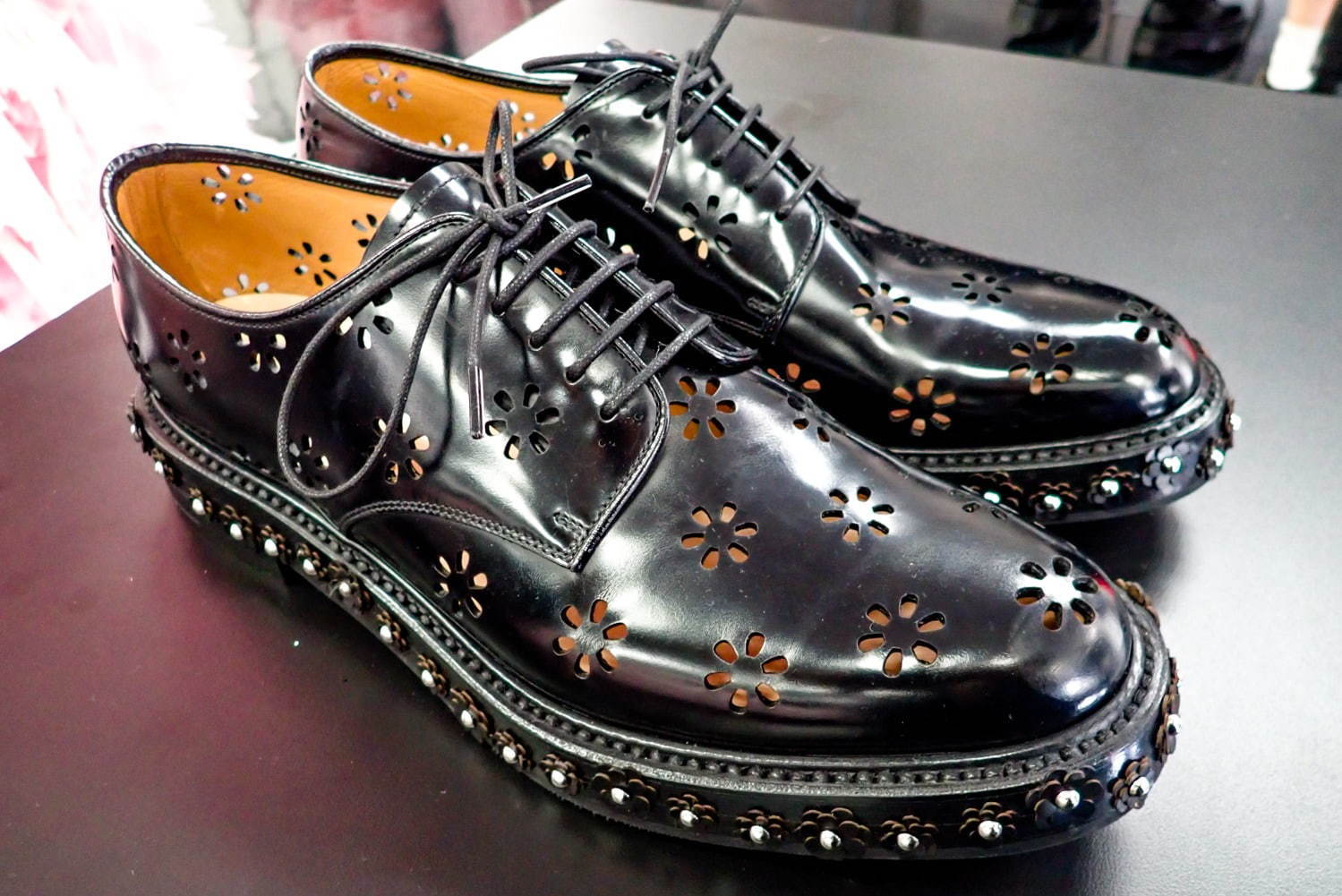 PRADA STUDDED DERBYスタッズ ダービーシューズ 7 26