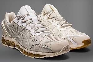 アシックス×GmbH、左右非対称のユニセックススニーカー「GEL-QUANTUM360 6」