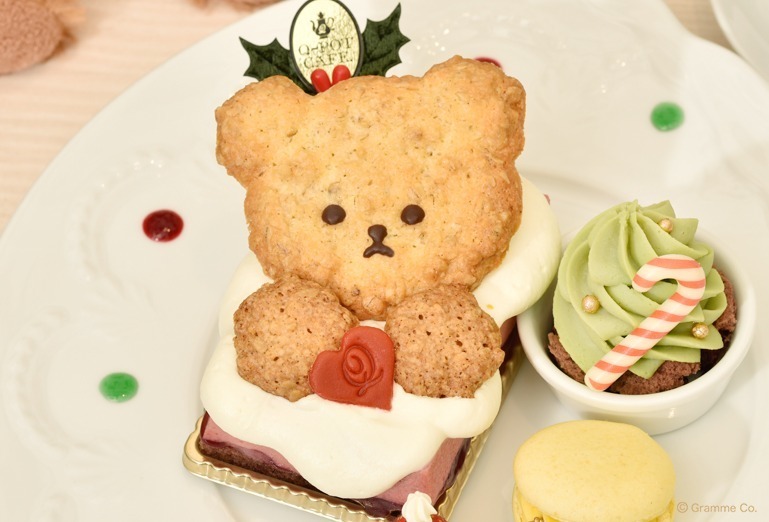 Q-pot CAFE.のクリスマス、“クマ”のクッキーを飾ったアフタヌーンティーやスイーツプレート｜写真3