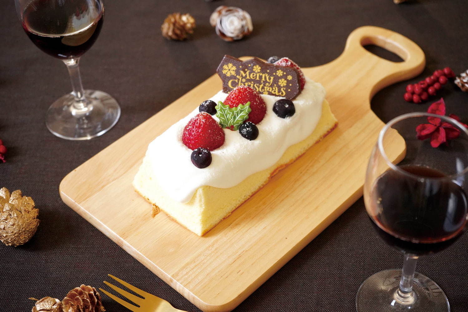 チーズケーキ専門店「フォルマ」のクリスマスケーキ2020、いちご×マーブル模様のケーキなど｜写真5