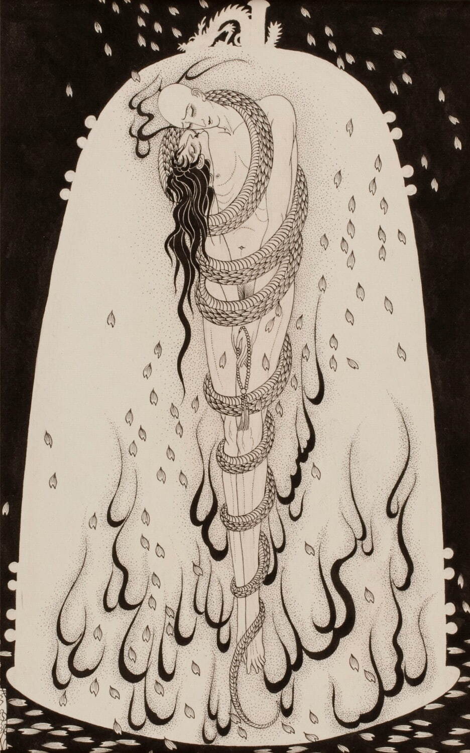 橘小夢《安珍と清姫》大正末頃 弥生美術館［前期展示(7月3日〜7月26日)］