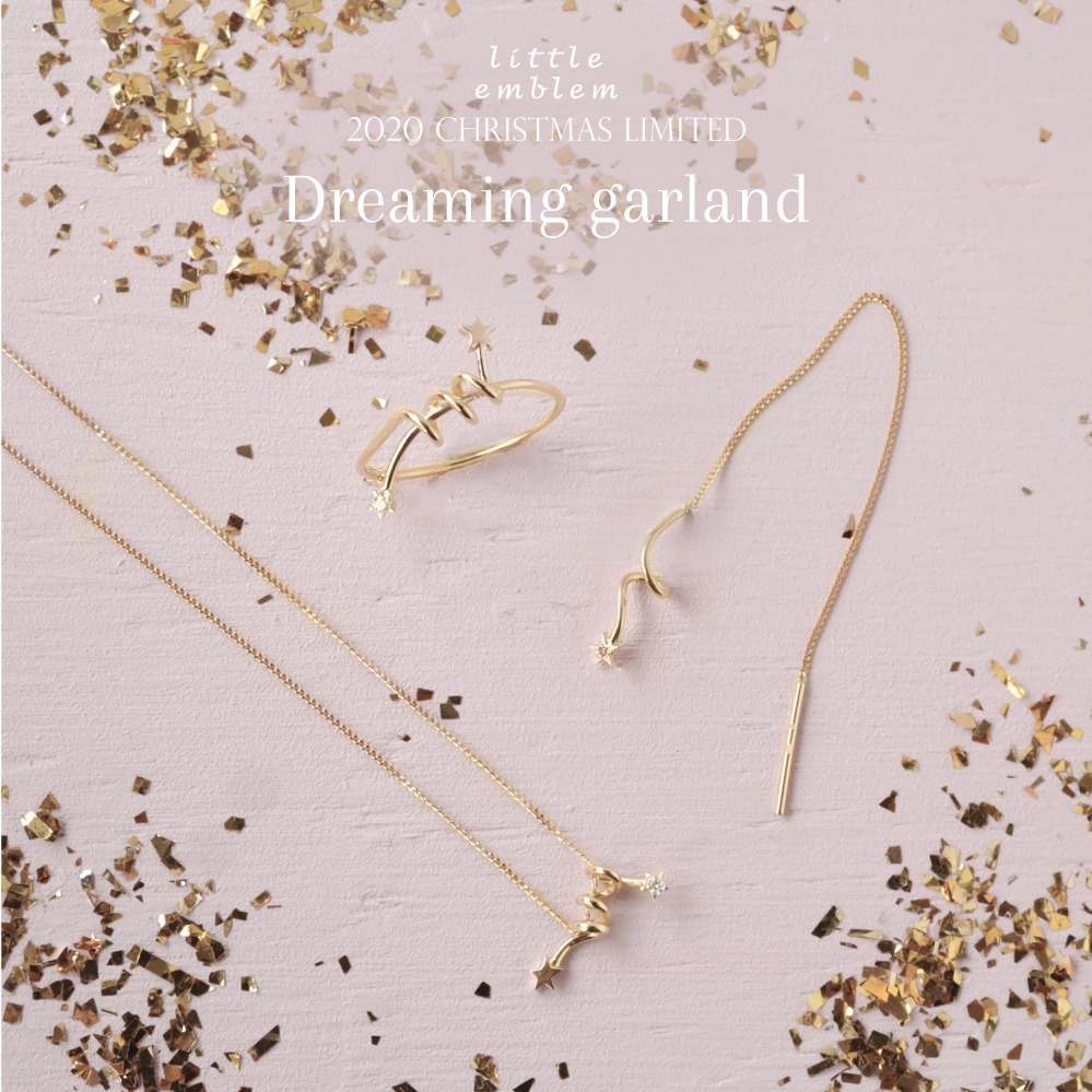 little emblem「Dreaming garland」
リング 38,000円～ / ピアス 22,000円/ ネックレス 62,000円