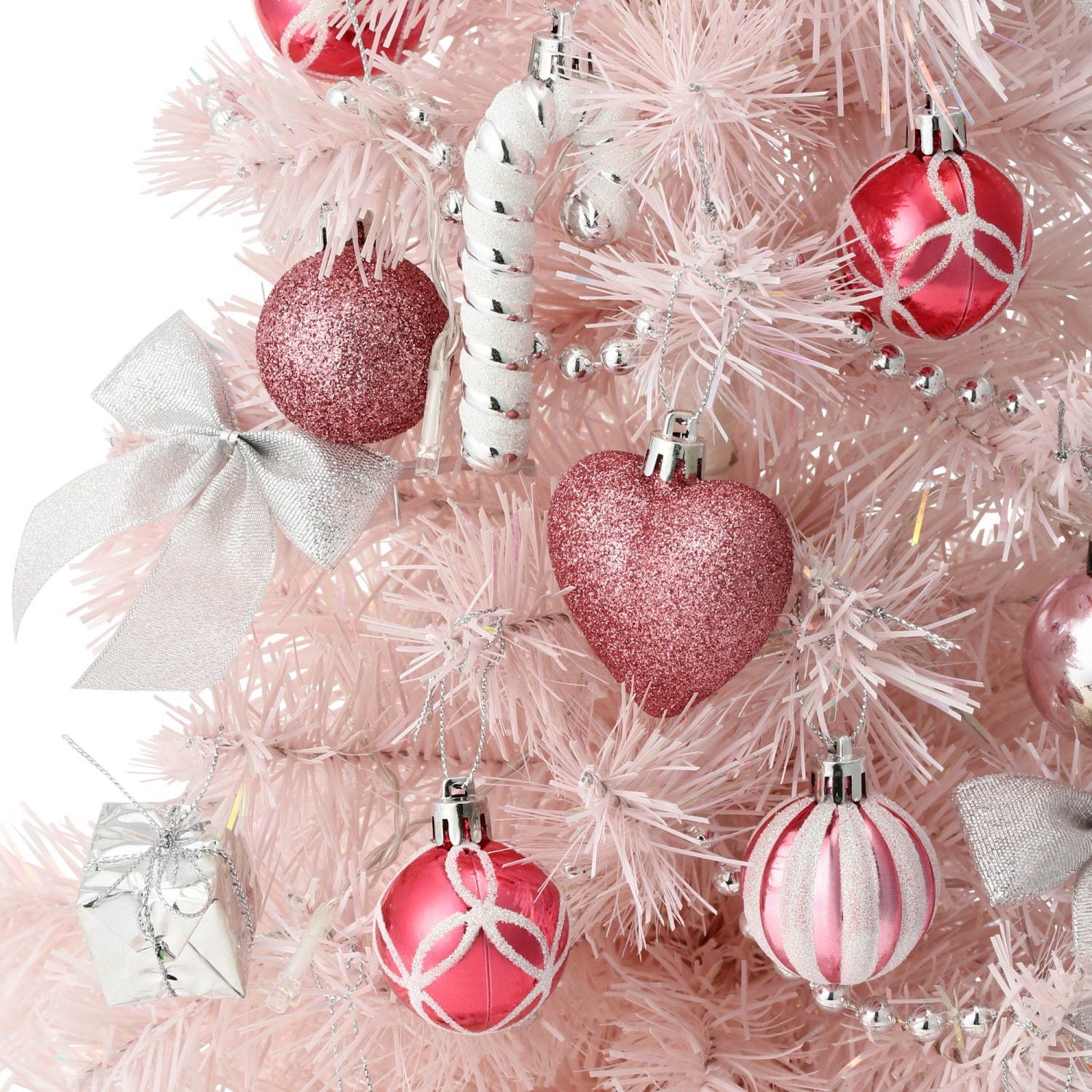 フランフラン“ピンク”のクリスマスツリーに新作ミニサイズ、ハート 