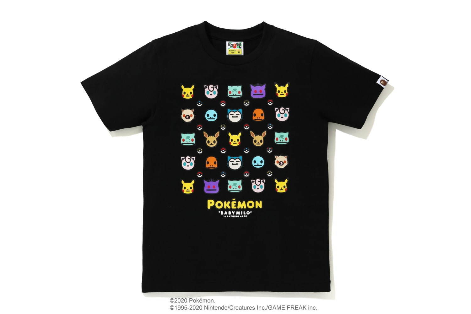 APE × Pokemon コラボ　ベイビーマイロ風 ポケモン Tシャツ　L