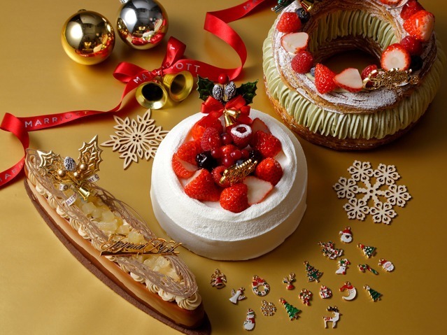 大阪マリオット都ホテルのクリスマスケーキ、みずみずしい洋梨ジュレ＆ショコラムースのケーキ｜写真2