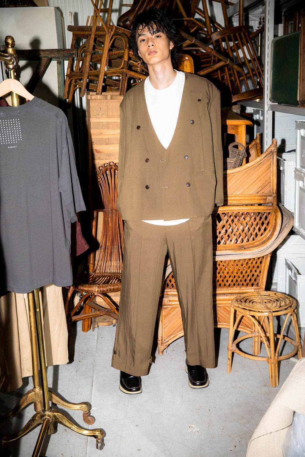 クワギ 2021年春夏｜ ダブルジャケット