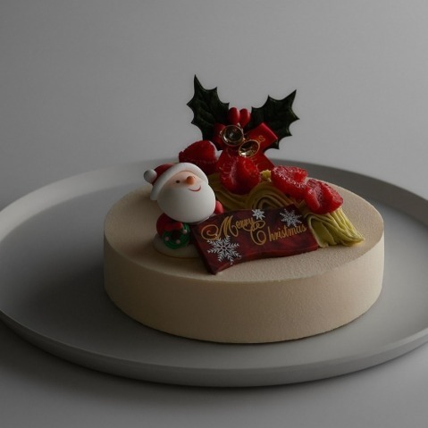 モンサンクレールのクリスマスケーキ、“ツリー”に見立てたピスタチオのケーキや蜂蜜×チーズムース｜写真9