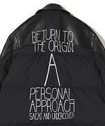 サカイ×アンダーカバーのカスタムレザーブルゾン - 定番ライダースを再構築、背面にグラフィック｜写真10