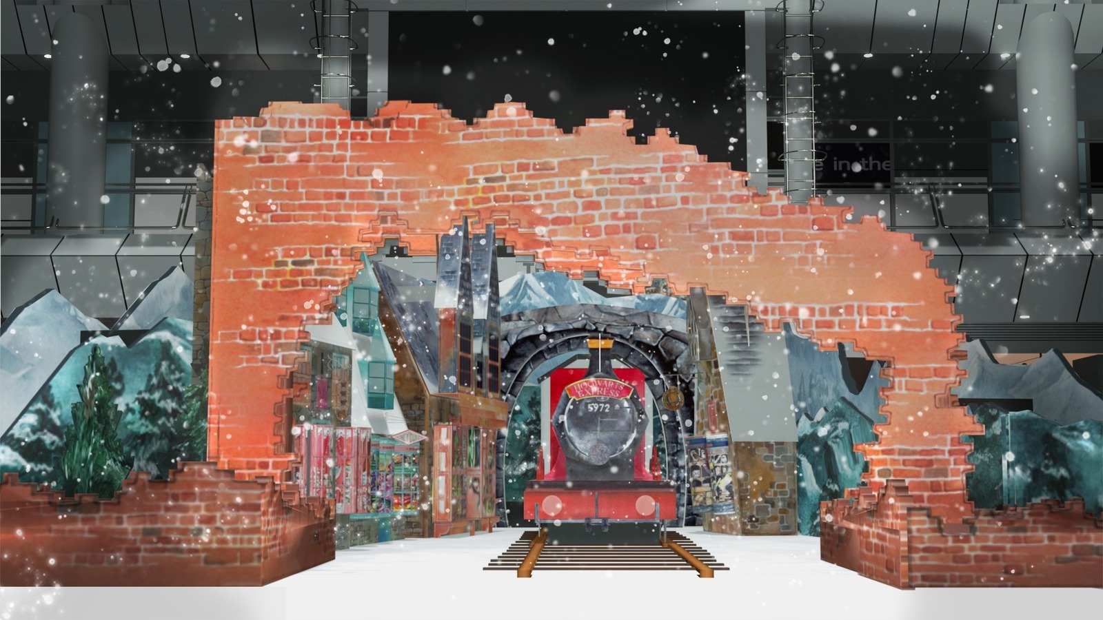 「ハリー・ポッター」のクリスマスイベントがラゾーナ川崎プラザで、巨大“ホグワーツ特急”を展示｜写真1