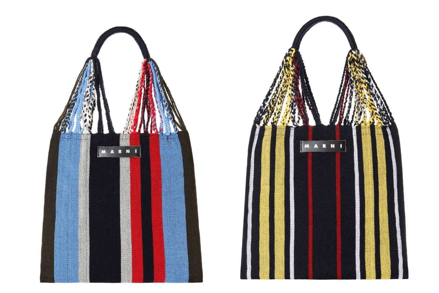 MARNI マルニ フラワーカフェ ハンモックバッグ　ブルー